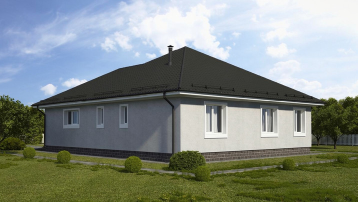 М-49 .Коттедж с тремя комнатами и гаражом 11.6*14.5 м. — фото 3