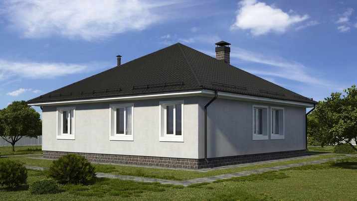 М-49 .Коттедж с тремя комнатами и гаражом 11.6*14.5 м. — фото 4