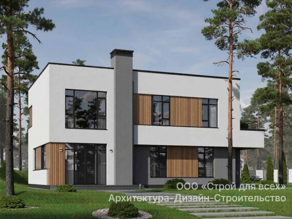 ПД-15 Особняк с тремя спальнями, кабинетом и гаражом 15,6 м x 15,4 м. — фото 3