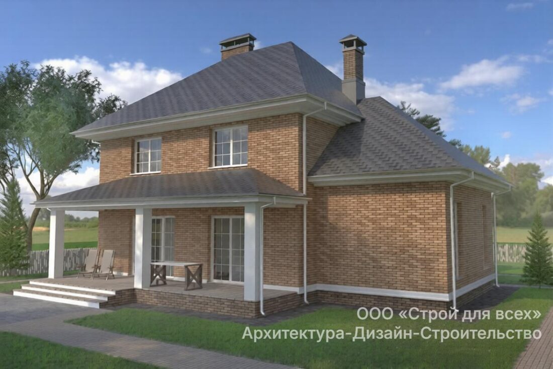 ПД-21 Особняк с четырьмя спальнями и гаражом 14,5 * 13,2 м. — фото 3