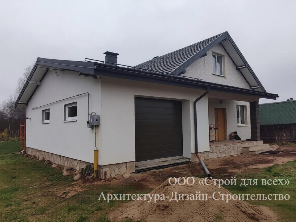 ПД-04 Коттедж с тремя комнатами и гаражом 14.7м*15.4 м. — фото 2