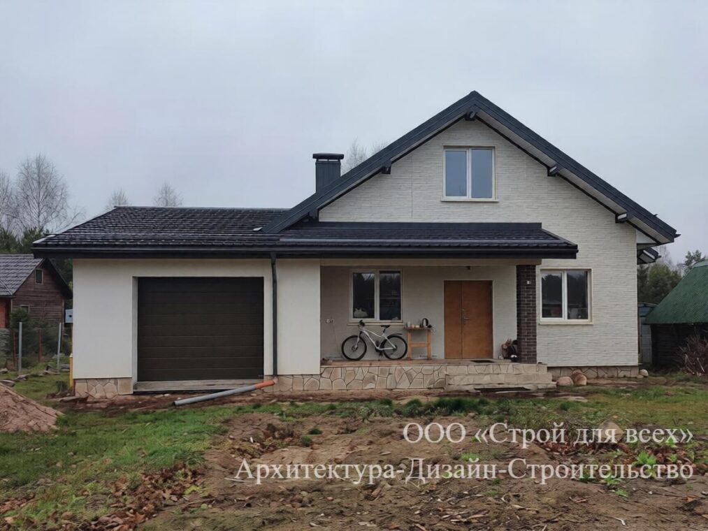 ПД-04 Коттедж с тремя комнатами и гаражом 14.7м*15.4 м. — фото 3