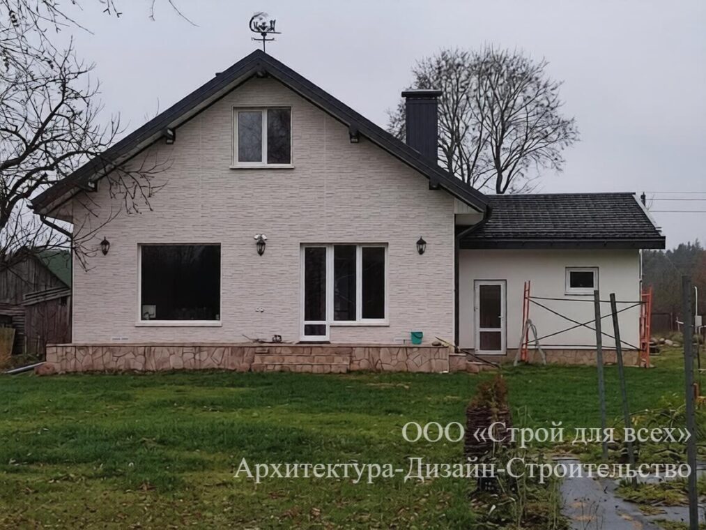 ПД-04 Коттедж с тремя комнатами и гаражом 14.7м*15.4 м. — фото 4