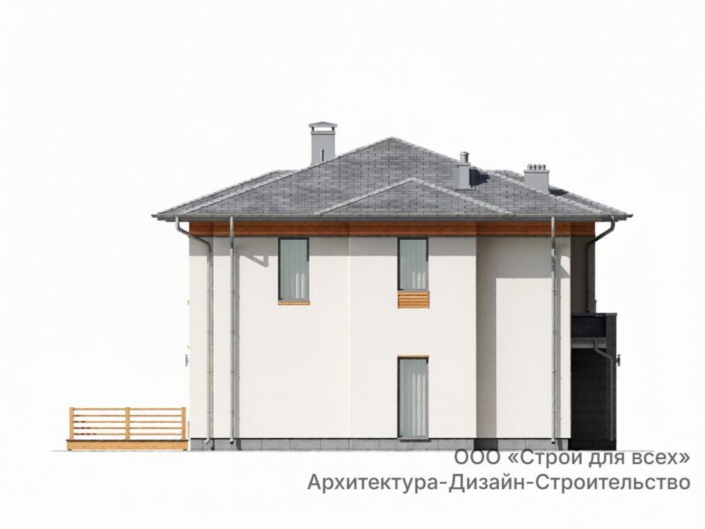 ПД-19 Коттедж с четырьмя комнатами 12,2*11,8 м. — фото 4
