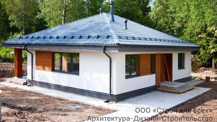 ПД-03 Одноэтажный дом с тремя спальнями 12.1*10.5 м. — фото 4