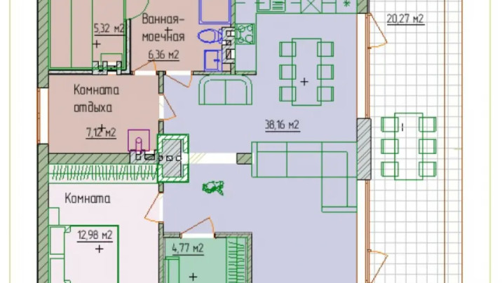 ОК-77. Загородный дом с сауной 9.5 *12 метров — фото 10
