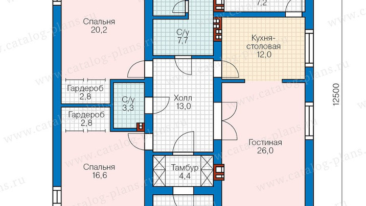 Р-88. Комфортабельный коттедж с сауной 12.5×12.5 метров. — фото 2