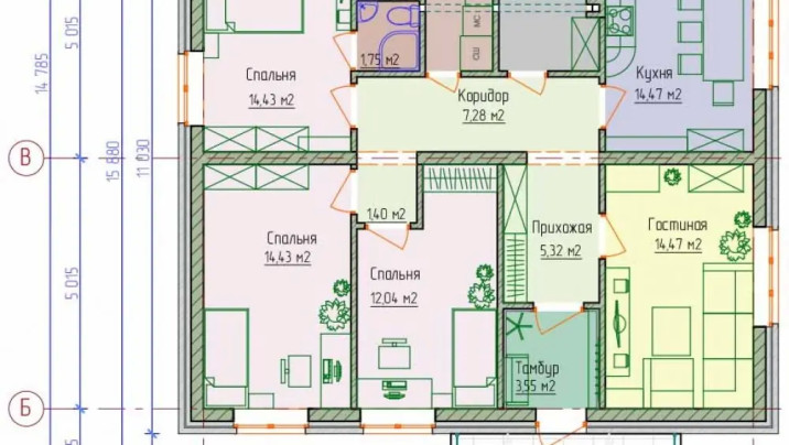 Д-99.Строиельство жилого дома 11*12 метров — фото 7