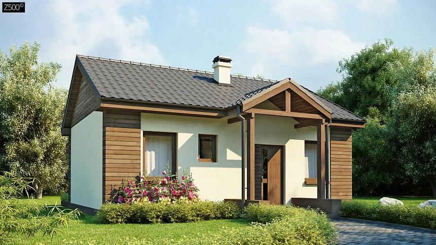 СБ-204 С отделкой Дом с двумя спальнями 9.6*10.3 м. — фото 1