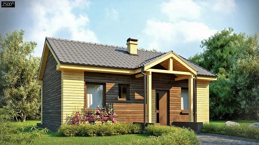 СБ-204 С отделкой Дом с двумя спальнями 9.6*10.3 м. — фото 3