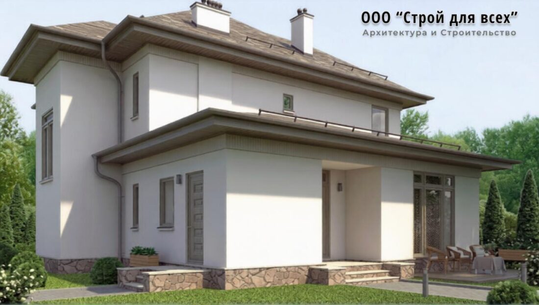 ПД-01.Двухэтажный дом с тренажерным залом и сауной 14 м x 13 м. — фото 3