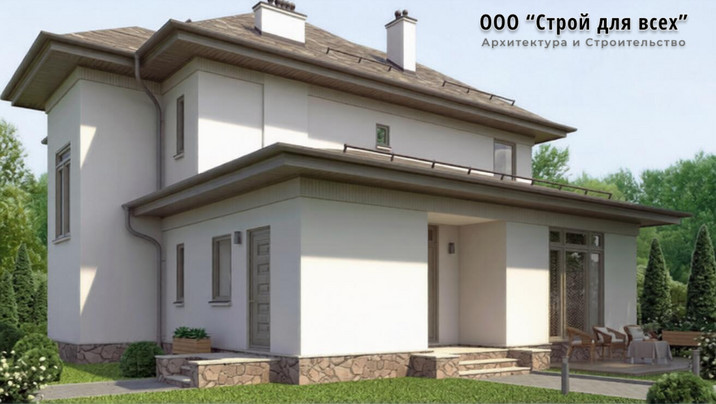 ПД-01.Двухэтажный дом с тренажерным залом и сауной 14 м x 13 м. — фото 3