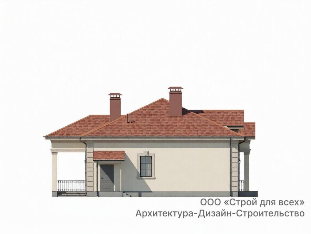 ПД-24 Коттедж с мансардой и четырьмя комнатами 19,9 м х 16,7 м. — фото 4