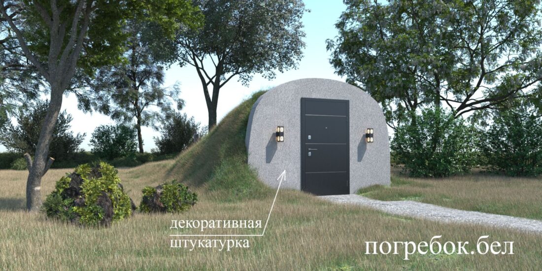 Проект заглубленного погреба 3*2 метров с тамбуром. — фото 1