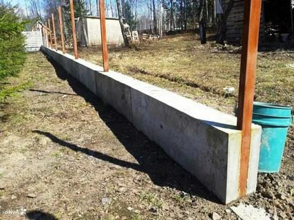Фундамент под забор